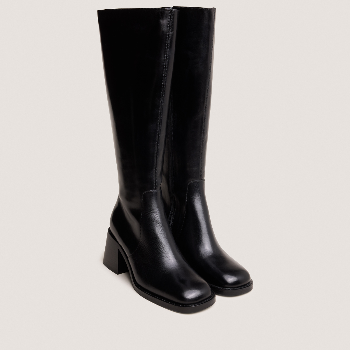 Bottes à talons épais et bouts carrés – Image 2