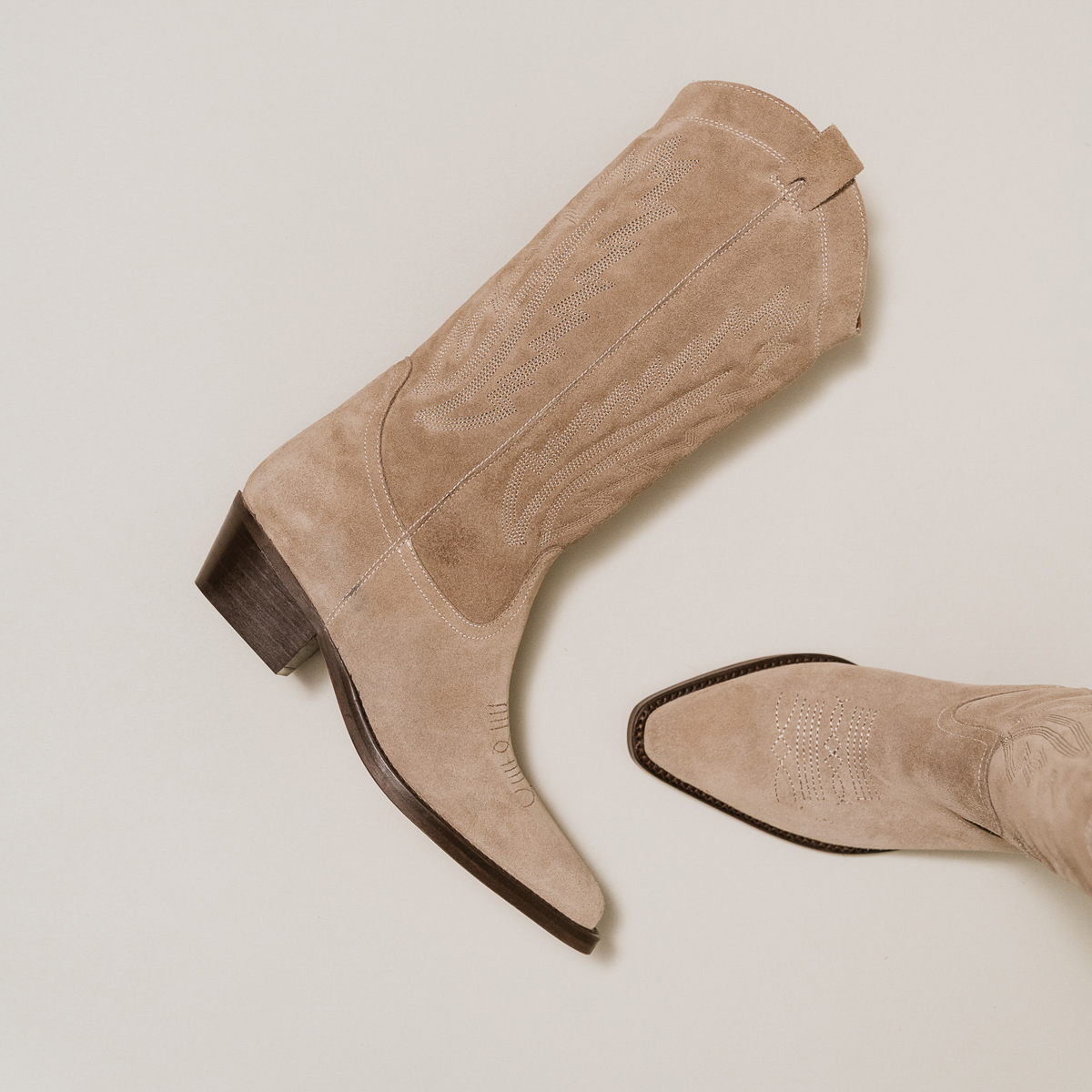 Bottes à bouts pointus et surpiqures app... – Image 5