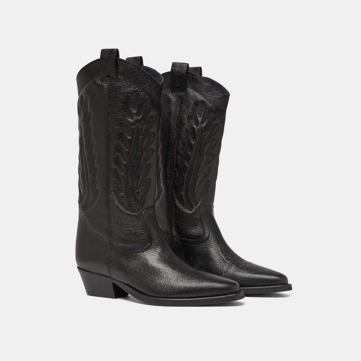 Bottes à bouts pointus et surpiqures app... – Image 4