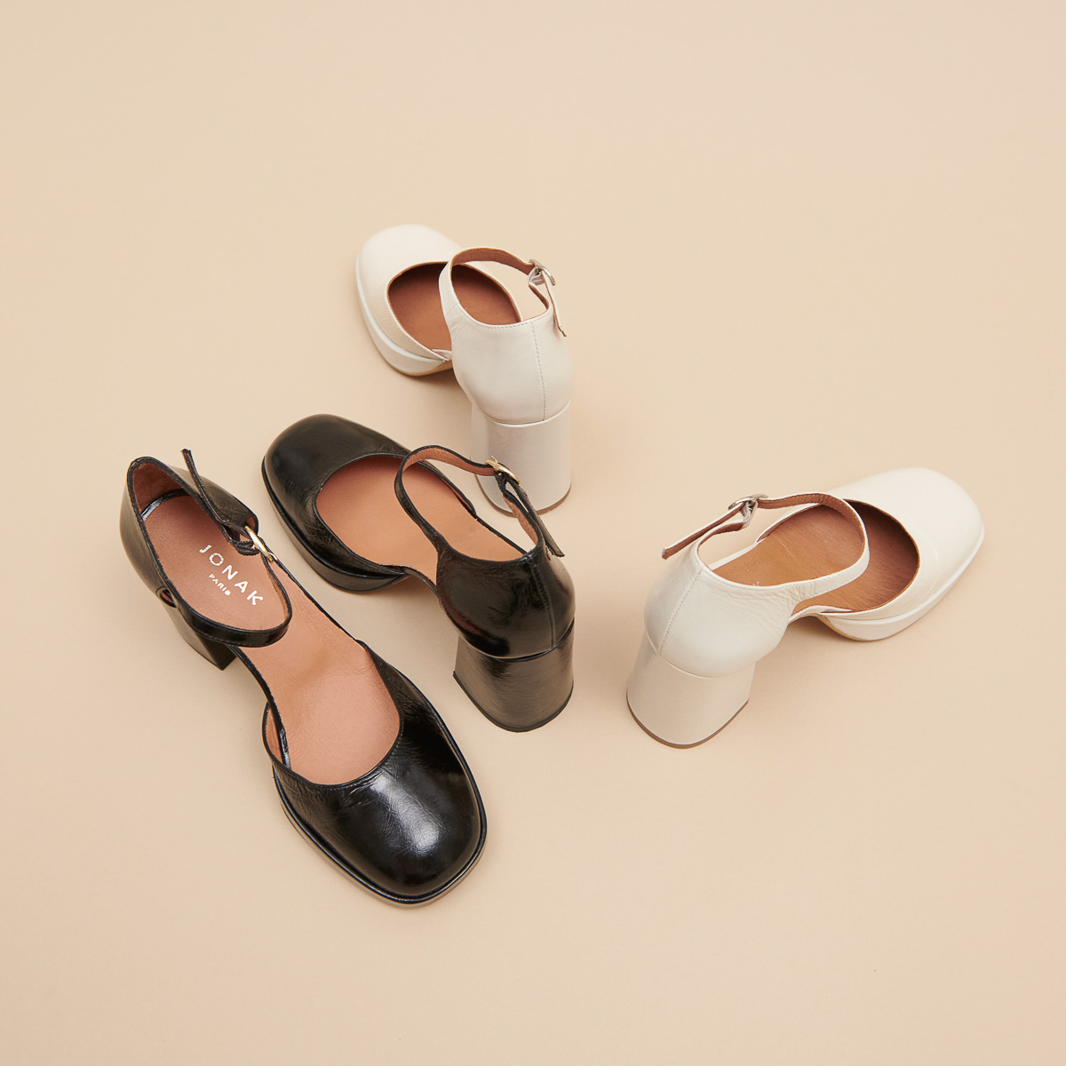 Babies à talons et bouts carrés – Image 7
