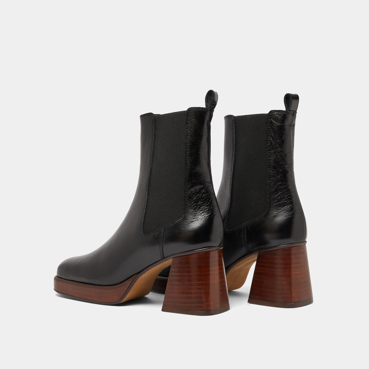 Bottines à bouts carrés et élastiques – Image 6