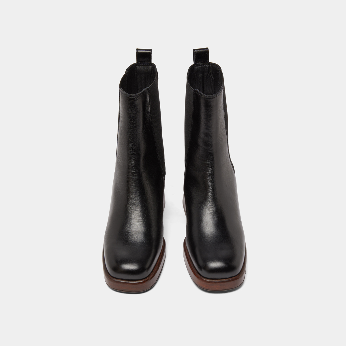 Bottines à bouts carrés et élastiques – Image 7