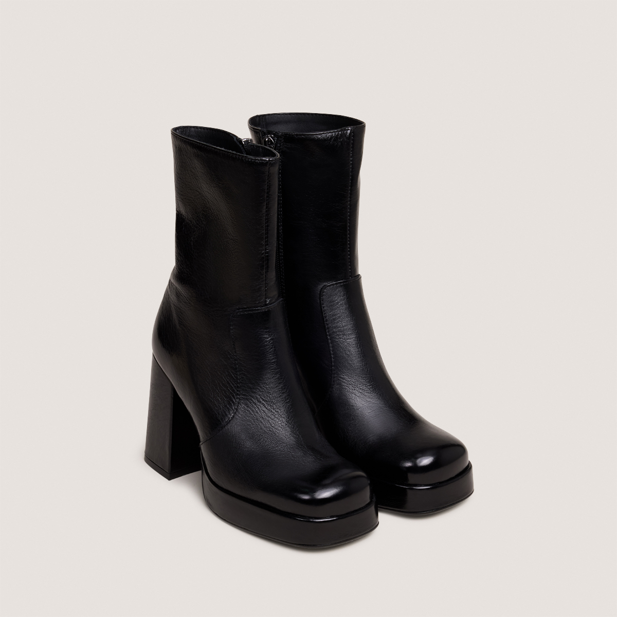 Bottines à talons et à bouts carrés – Image 2