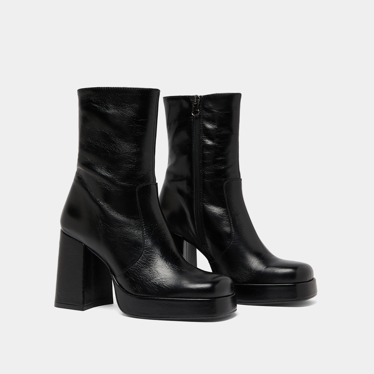 Bottines à talons et à bouts carrés – Image 4