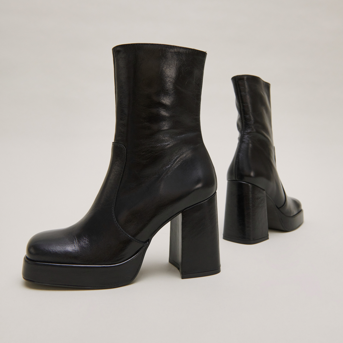 Bottines à talons et à bouts carrés – Image 5