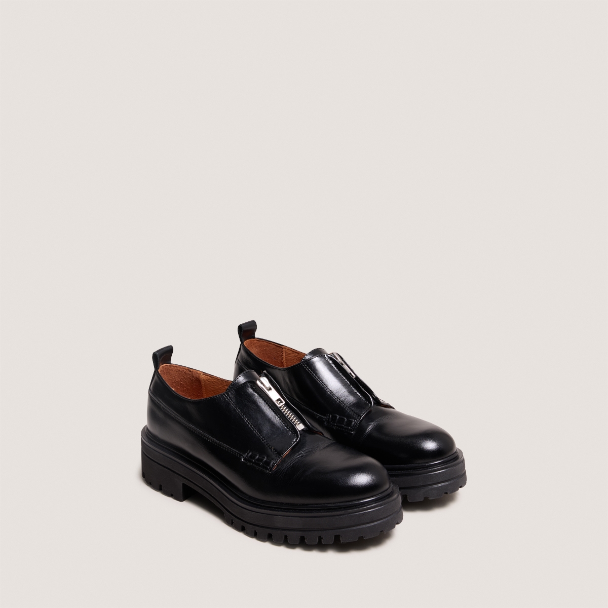 Derbies à fermetures éclairs et semelles...