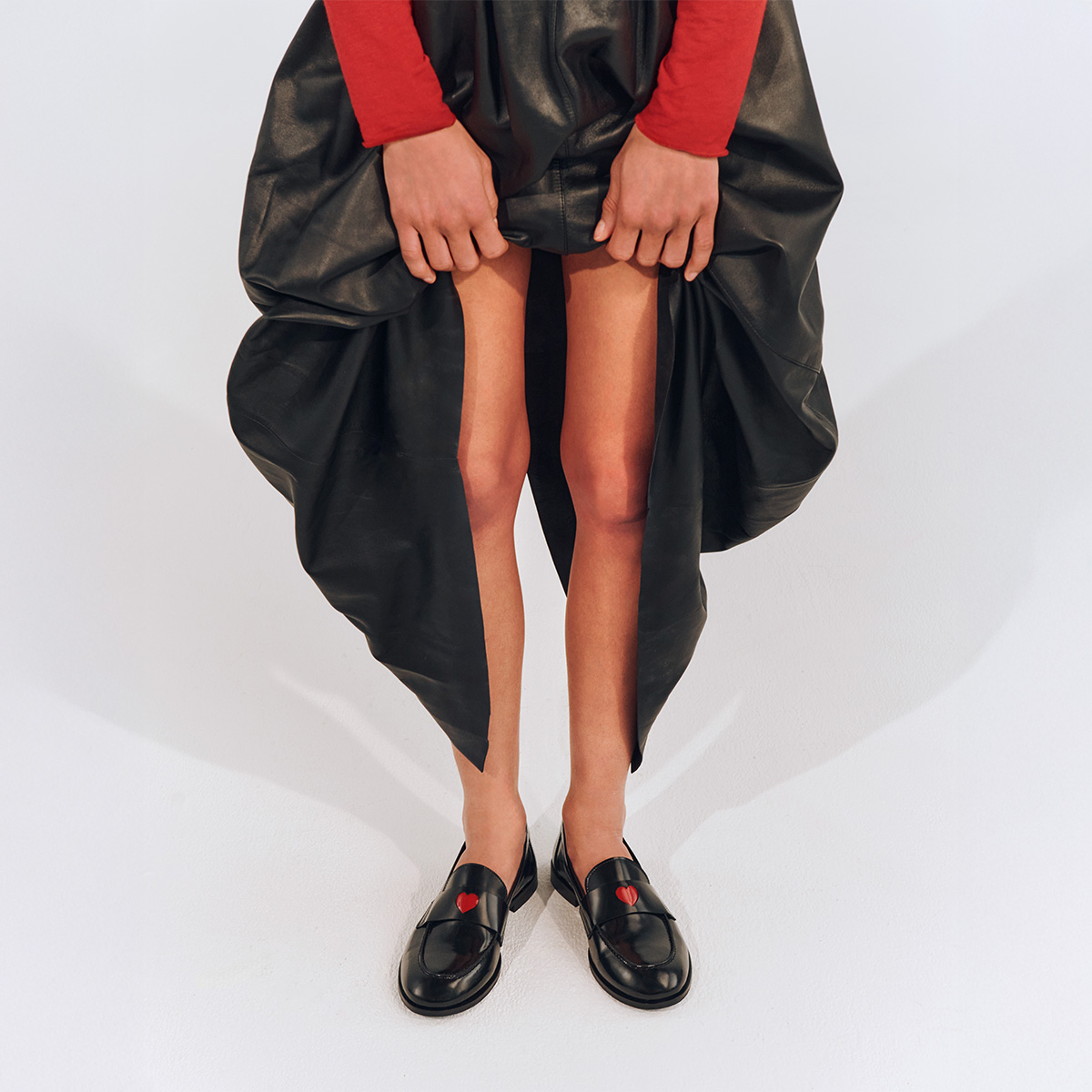 Mocassins à bouts ronds et cœurs