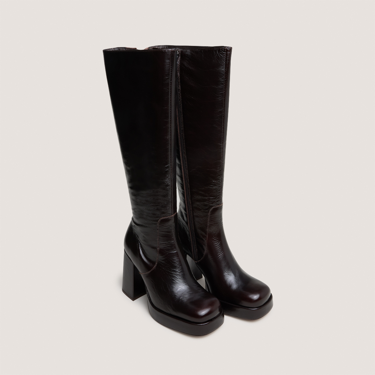 Bottes à talons et bouts carrés – Image 2