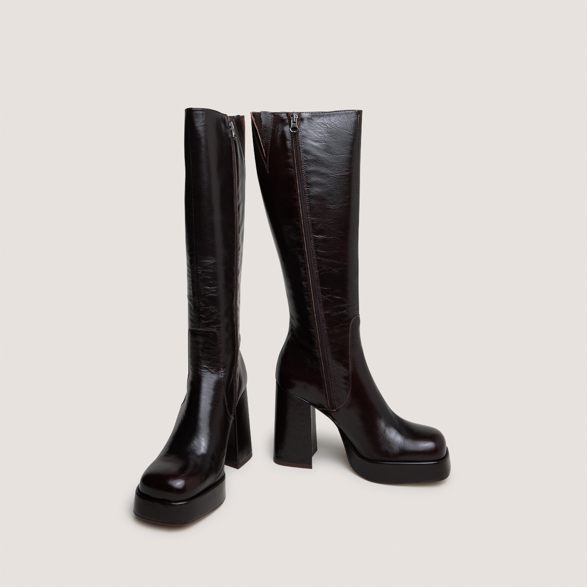 Bottes à talons et bouts carrés – Image 4