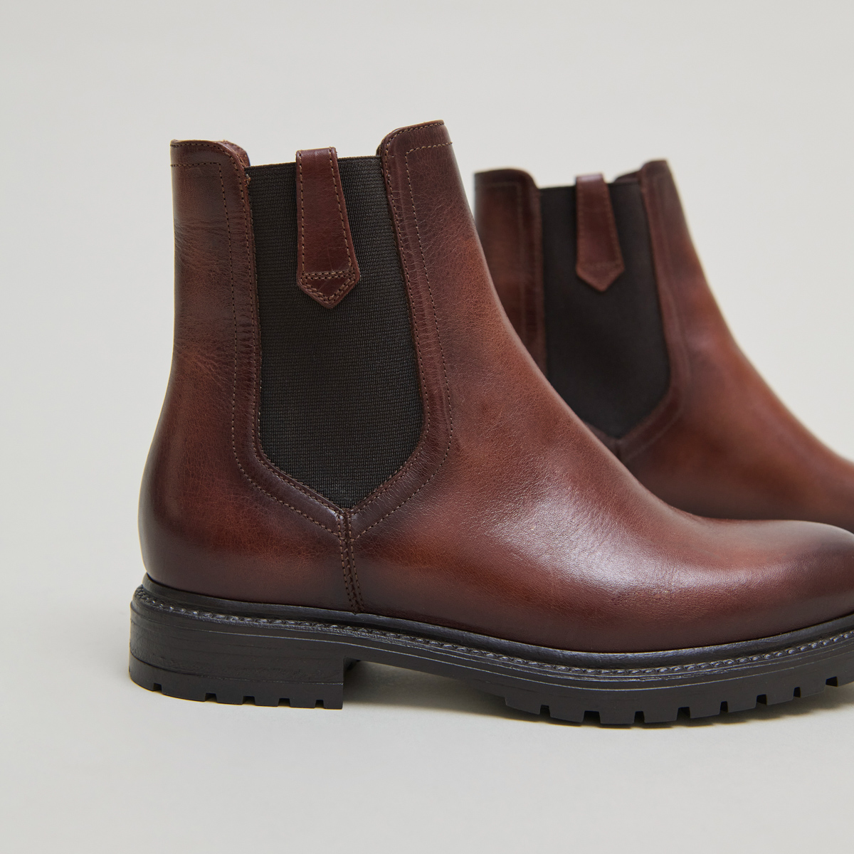 Bottines à semelles crantées et élastiqu... – Image 5
