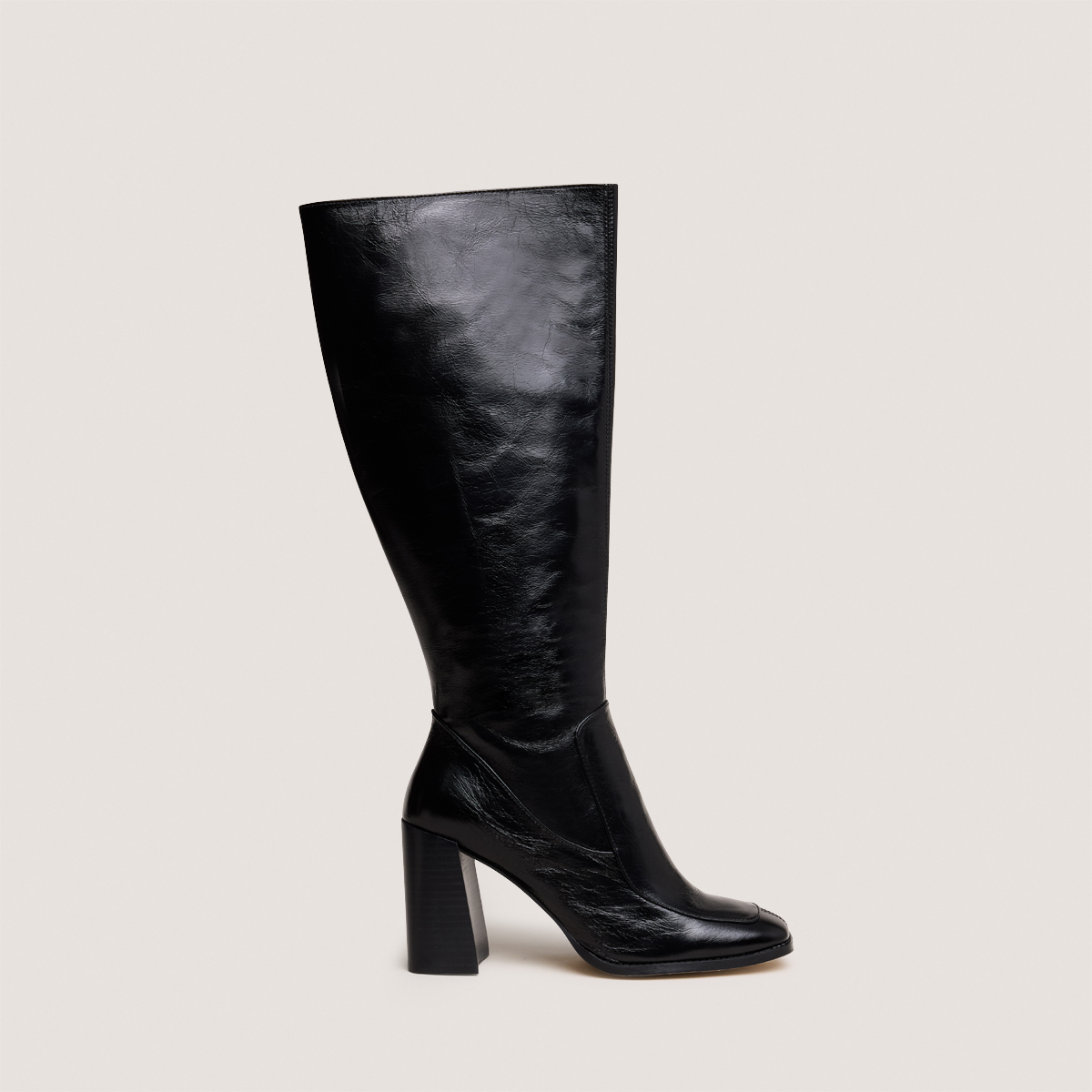Bottes hautes à bouts carrés