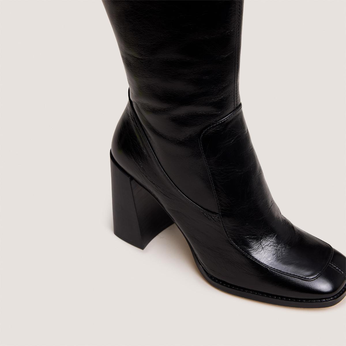 Bottes hautes à bouts carrés – Image 3