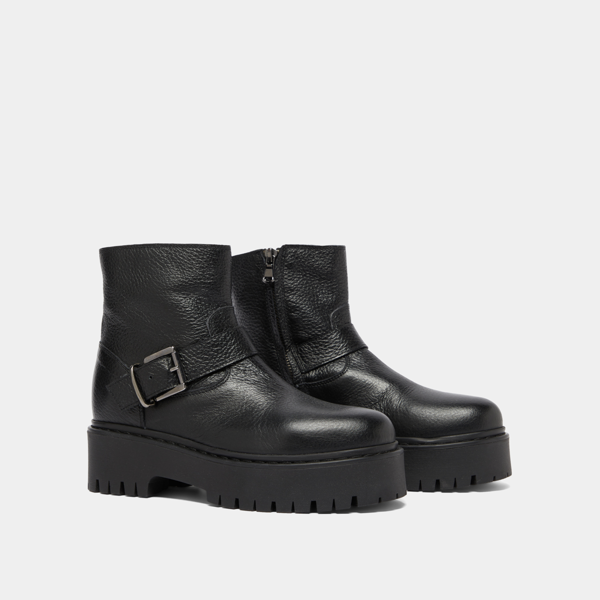 Boots à semelles crantées et boucles – Image 4