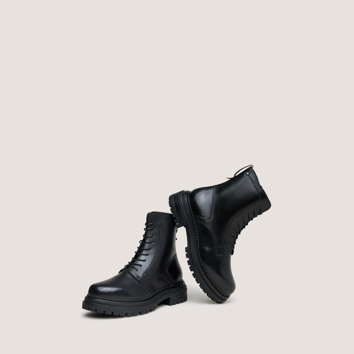 Boots à lacets et semelles crantées – Image 4
