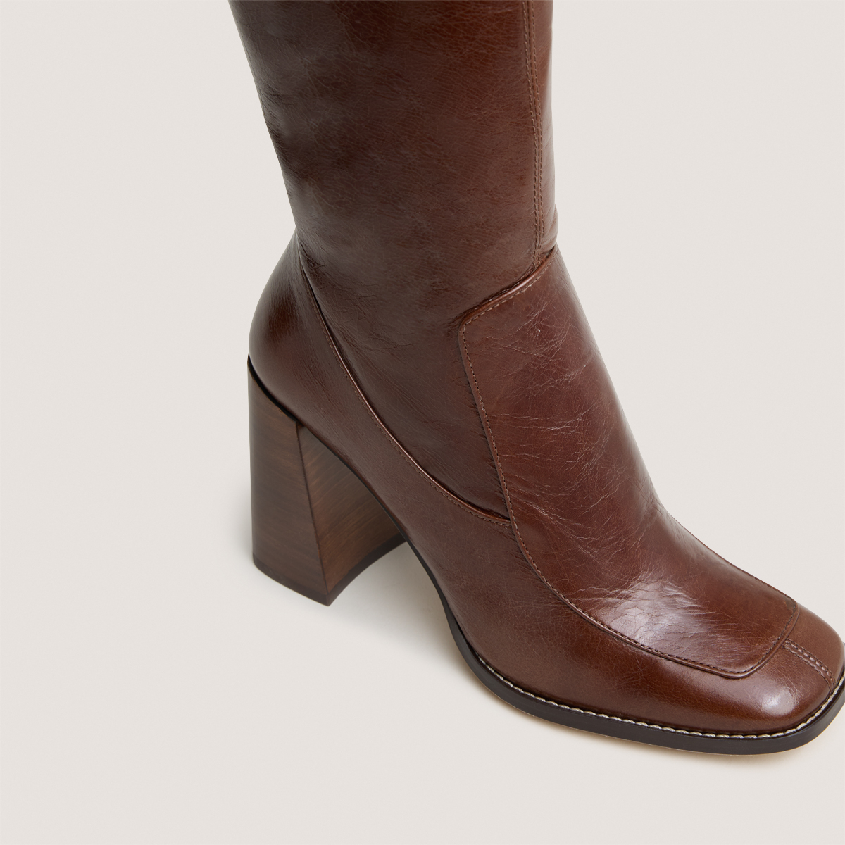 Bottes hautes à bouts carrés – Image 3