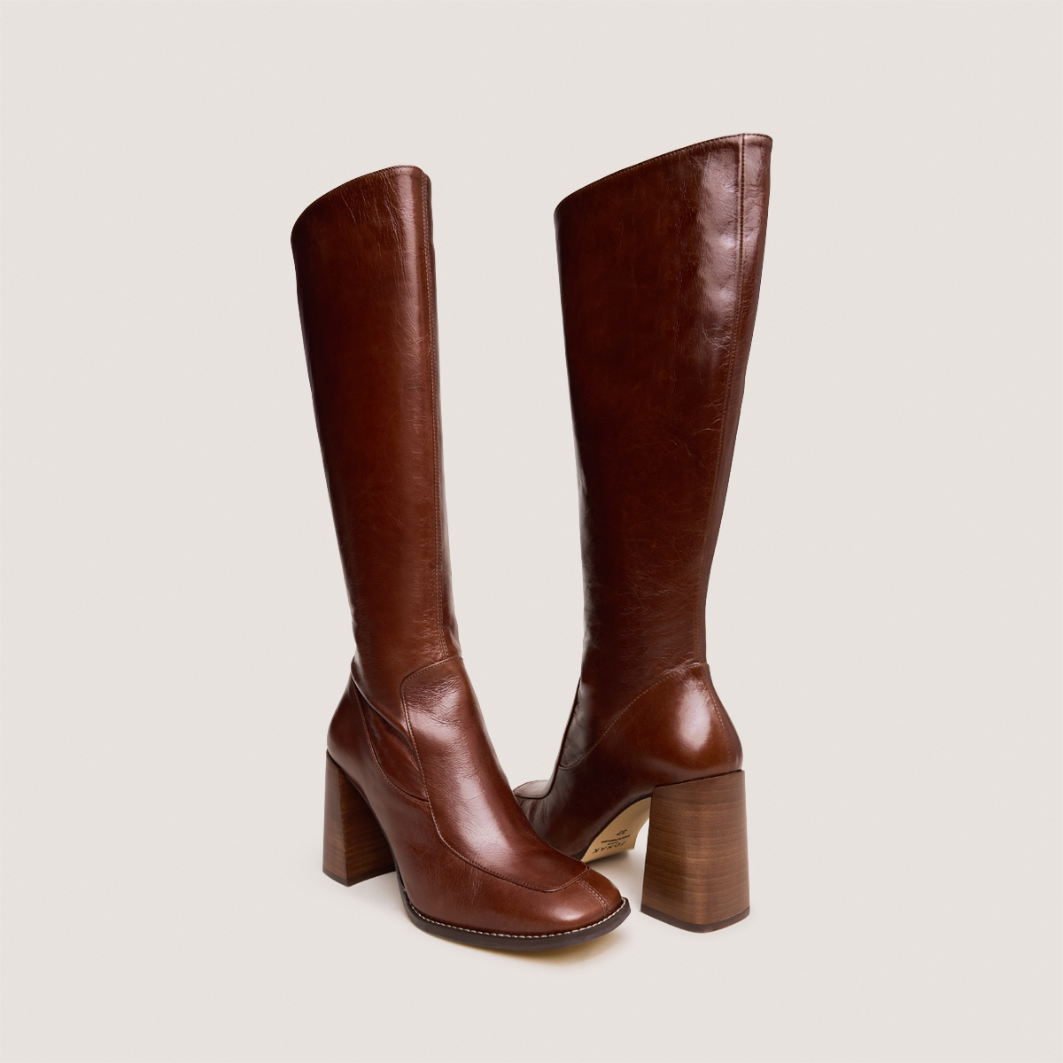 Bottes hautes à bouts carrés – Image 4