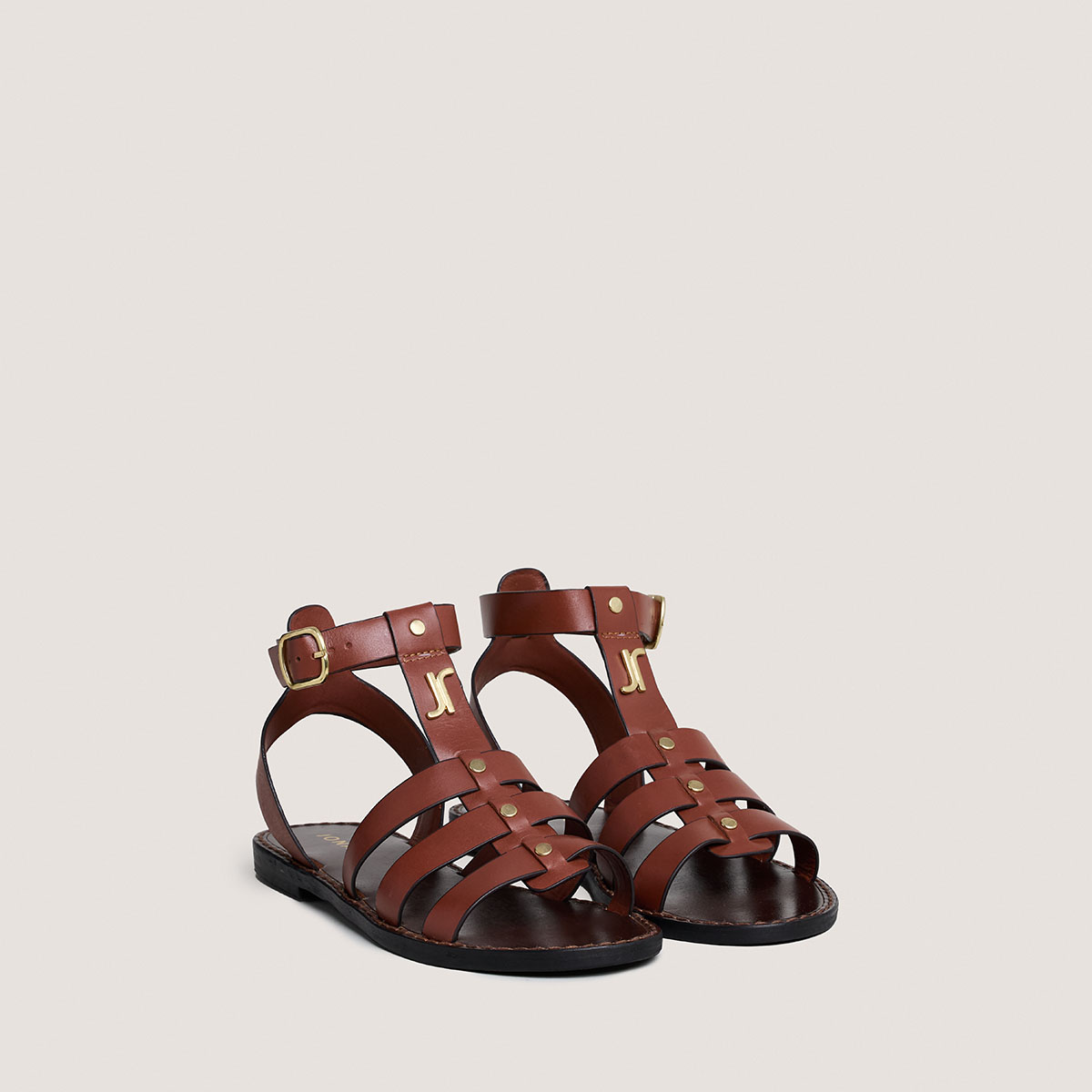 Sandales à monogrammes et boucles ajusta... – Image 2
