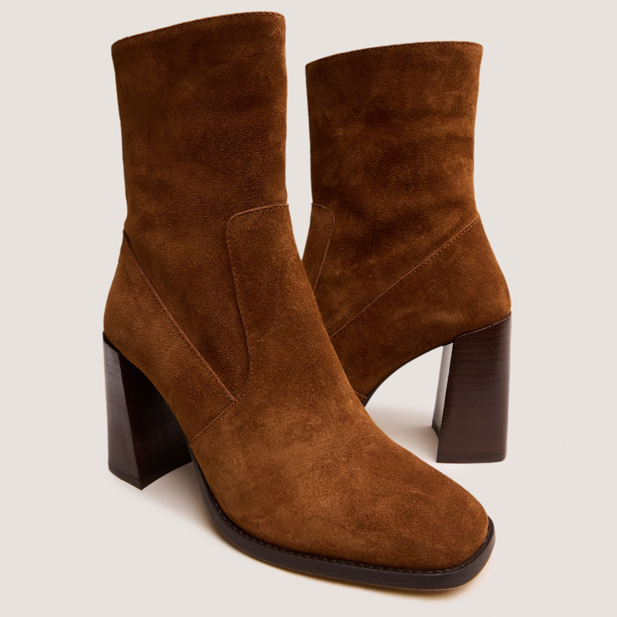 Bottines à talons et bouts carrés – Image 4