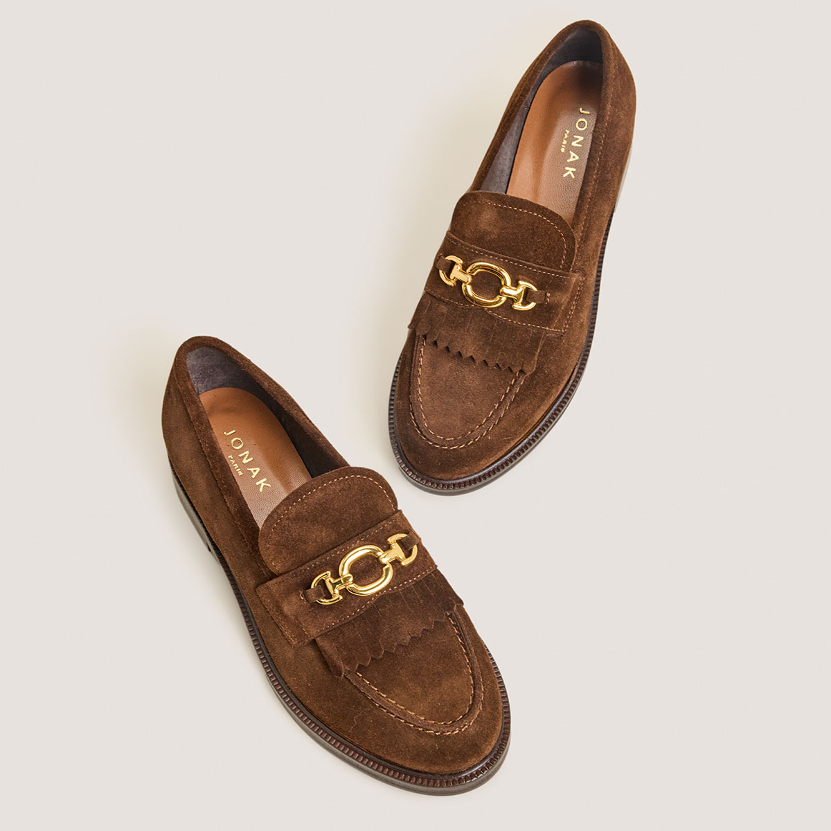 Mocassins à boucles dorées