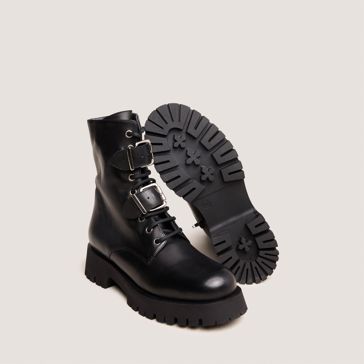 Boots à boucles métalliques – Image 4