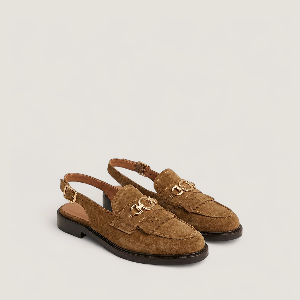 Mocassins à bouts arrières ouverts