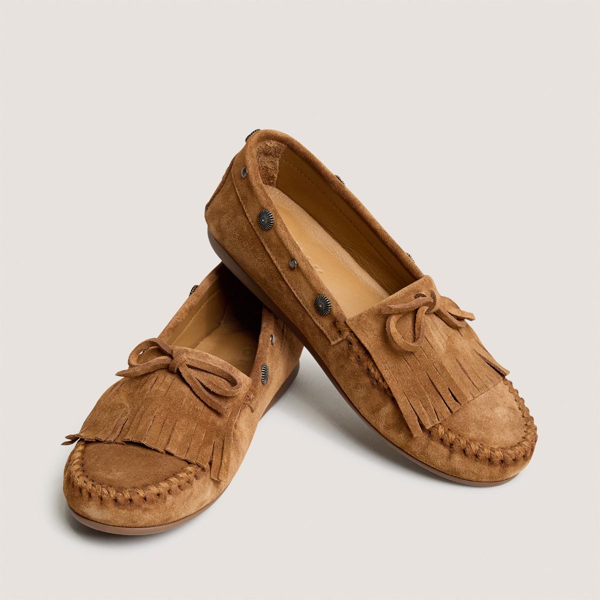 Mocassins souples à lacets
