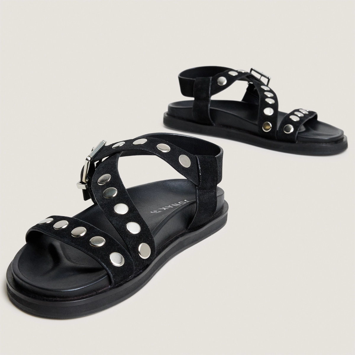 Sandales à brides larges et clous – Image 4
