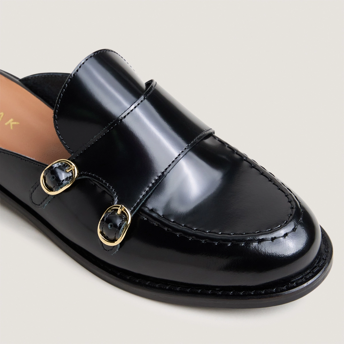 Mules à bouts ronds